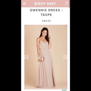 BIRDY GREY BRIDESMAID DRESS- Gwennie in Taupe